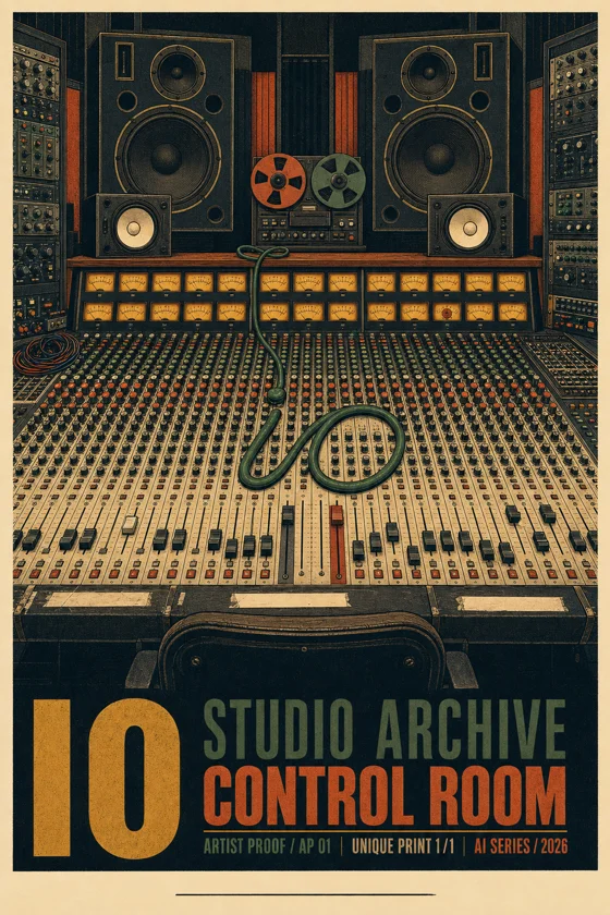 io studio archive — control room, artist proof ap01